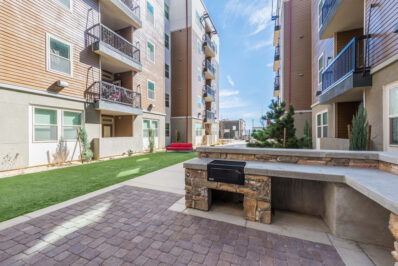 Outdoor grilling area