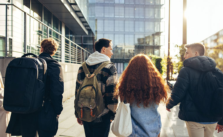 Students Walking